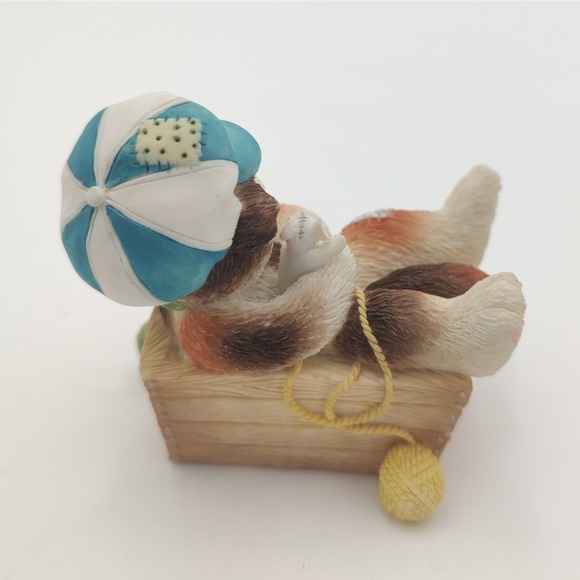 Calico Kittens Cat Figurine “Always Paws For Playtime” Enesco Priscilla Hillman - Picture 4 of 10